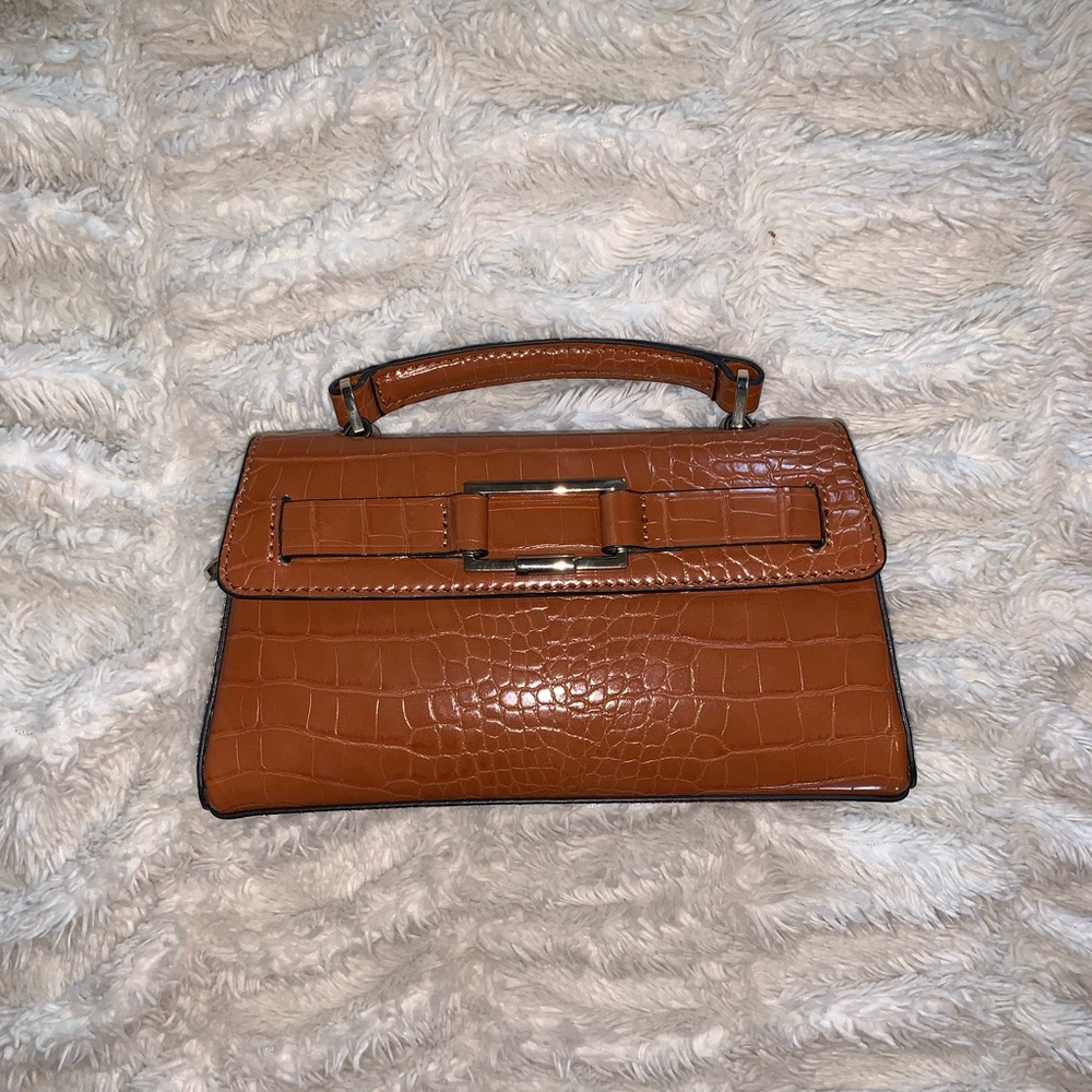 Tan Leather Mini Purse